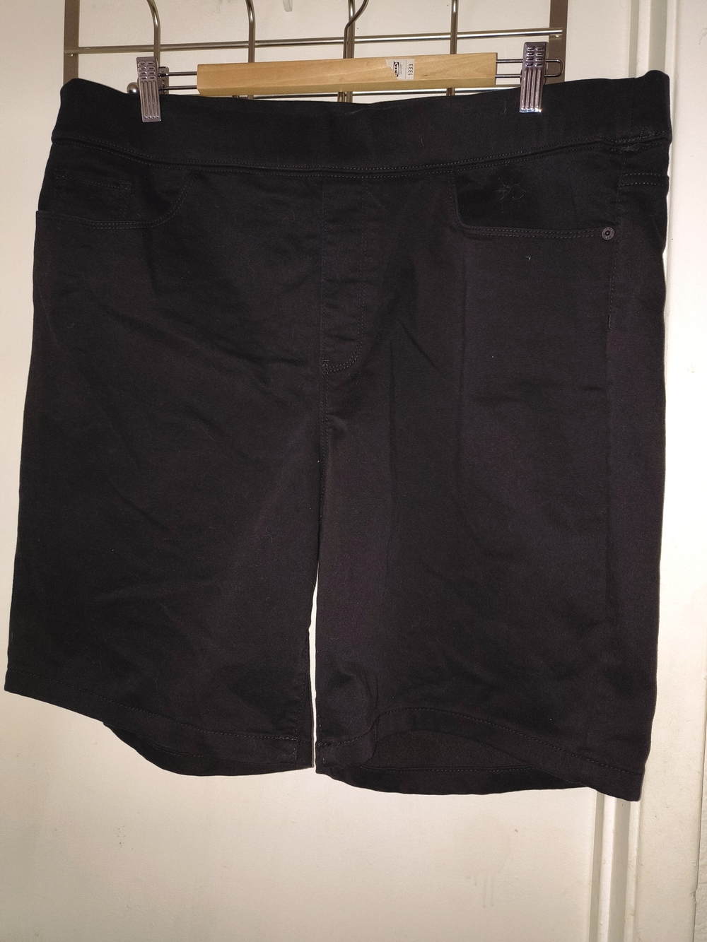 DKNY Jeans Pull On Bermuda Shorts Black XXL